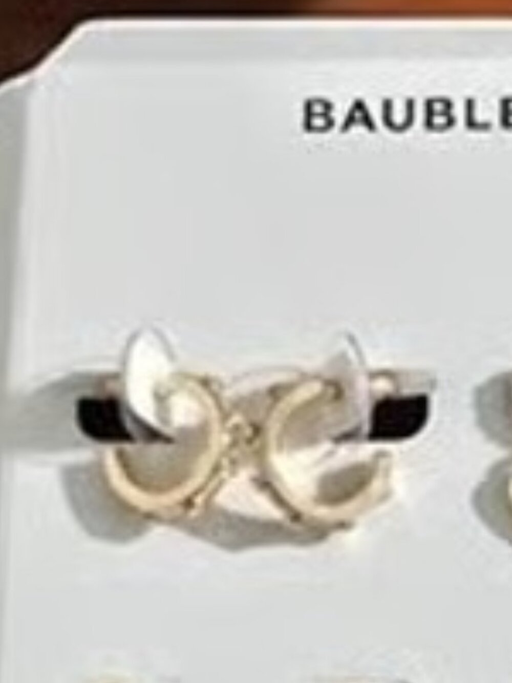 BaubleBar Gold Earrings Set new - Picture 2 of 6